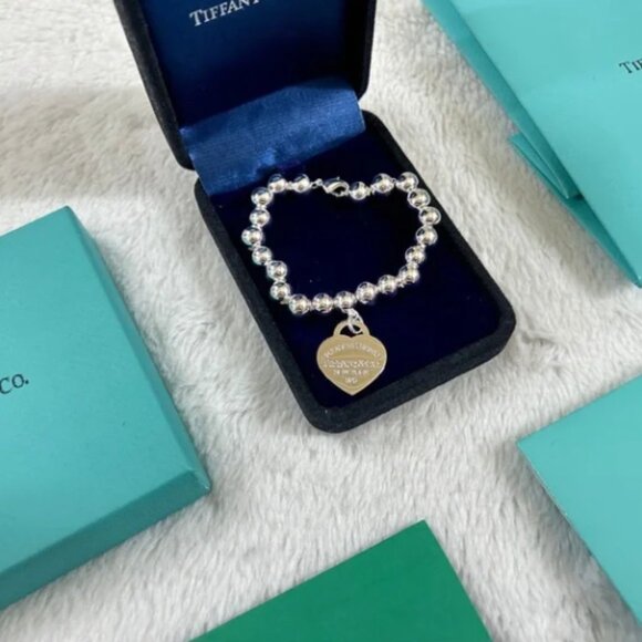Tiffany & Co. Silver Heart Tag Bracelet - Picture 1 of 5